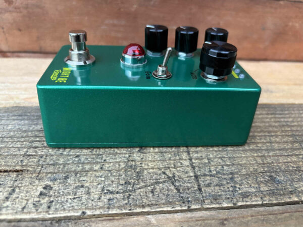 right side of Green Terror Overdrive Multi Effect Pedal